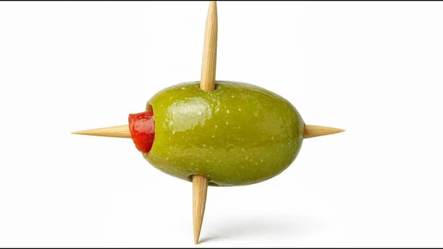 Fresh green apple with a bite taken out of it