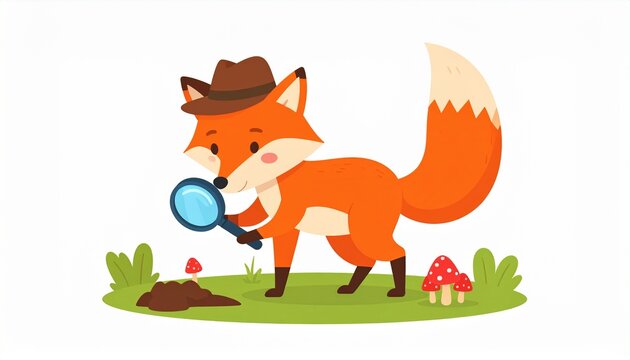 fox in the grass