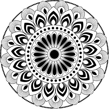 mandala round ornament