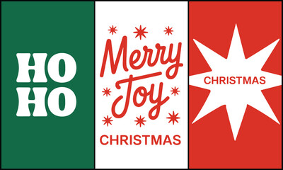 Vintage christmas greetings with festive text and starburst design on colorful backgrounds © sumaiyagd10