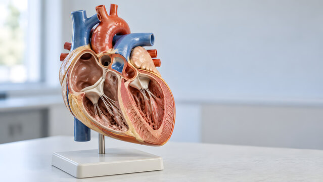 Detailed Anatomical Heart Teaching Model