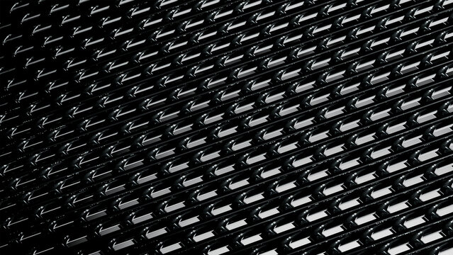 Dark Glossy Diagonal Texture with Repeating Geometric Shapes