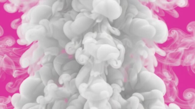 Massive rising smoke cloud wall loop