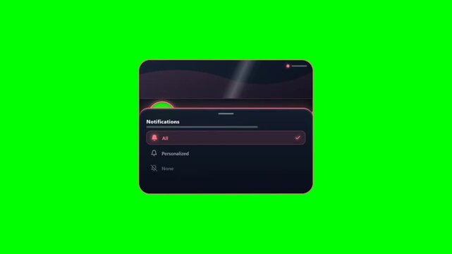 Channel Profile Card Subscribed Button Badge Green Screen