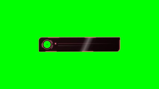 Cyber Lower Third Modern Broadcast Name Banner Green Screen