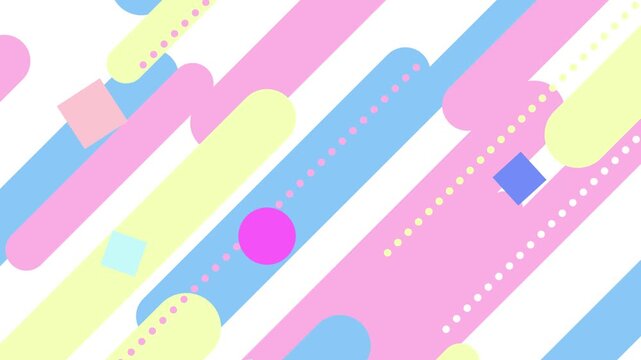 カラフルポップなアニメーション動画背景3