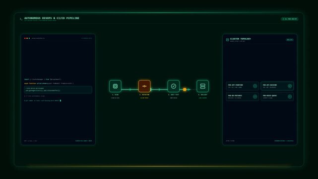 Autonomous DevOps CI/CD Pipeline and Self Healing Cluster Dashboard