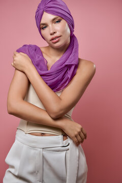 Empowering beauty of woman in the fight against breast cancer with hope and strength