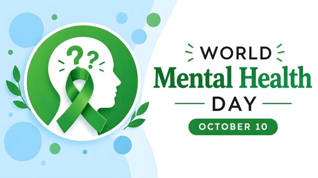World Mental Health day is observed each year on October 10, mental illness is a health problem that significantly affects how a person feels, thinks, behaves, and interacts with others. 3D Rendering