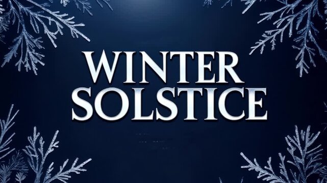 Winter solstice greeting card on decorated winter background spruce branches and cones AI Generative