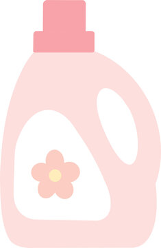 Laundry Fabric Softener Bottle Illustration