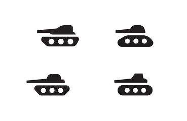 Fototapeta premium Tank, war, army icon military, destroyer, panzer icon symbol logo illustration,editable stroke, flat design style isolated on white