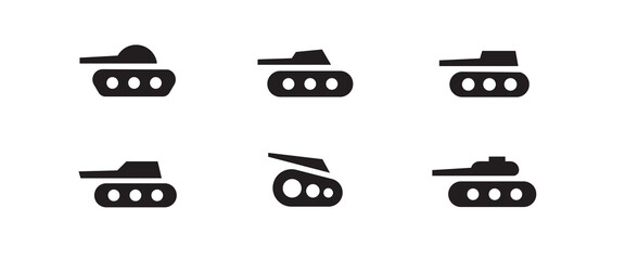 Fototapeta premium Tank, war, army icon military, destroyer, panzer icon symbol logo illustration,editable stroke, flat design style isolated on white