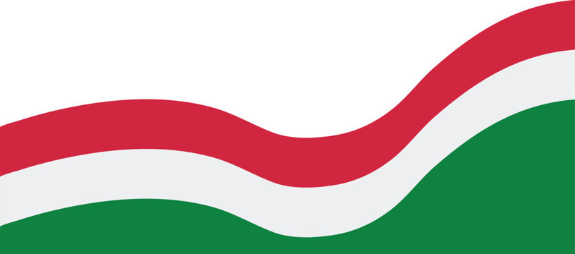 Italy Flag Abstract Wavy Background | Green White Red Flowing Wave Design
