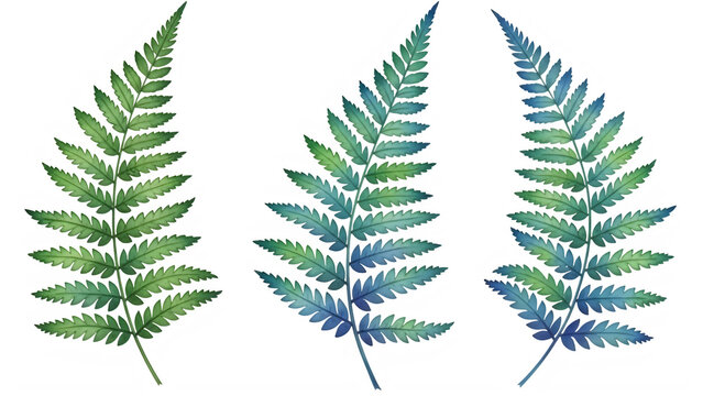 Beautiful green fern leaves with delicate fronds and vibrant texture