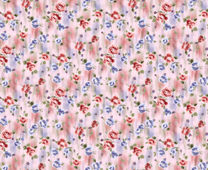 small floral motifs and background brushstrokes. © HuriyeNazli