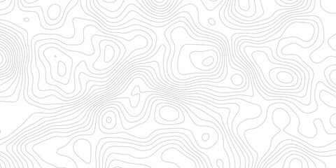 Contemporary White Topographic Background with Flowing Contour Lines, Curved Paper Relief Layers, and Geographic Map Elements © Sehejadi