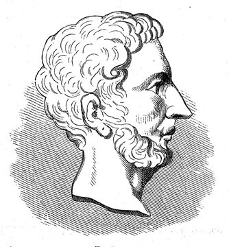Marcus Licinius Crassus, 115 BC 53 BC Roman general and politician, History of Ancient Rome, Roman Empire, Italy, digitally restored reproduction from a 19th century original