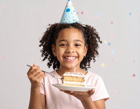 girl with birthday cake