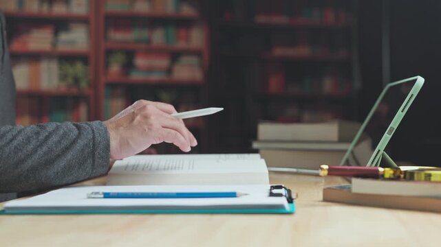 Research requires focus as student research deepens knowledge, while academic research supports study at desk library setting.