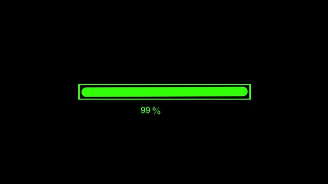 Modern Waiting Progress Bar Animation for User Interface Loading Screen Design