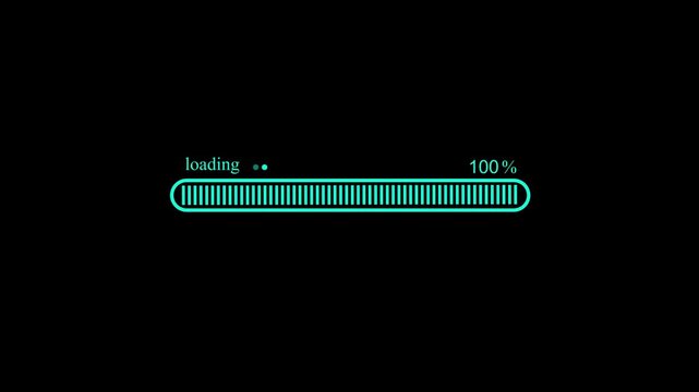 Modern App Loading Screen Animation Featuring Waiting Progress Bar
