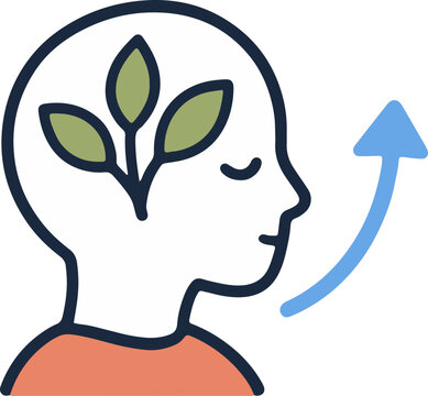 Growth Mindset Psychology Icon