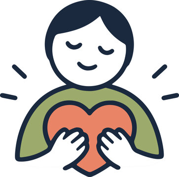 Self-Compassion Psychology Icon