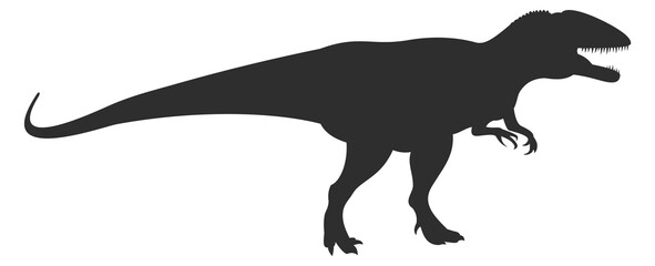 A large dinosaur is shown in black and white © MicroOne