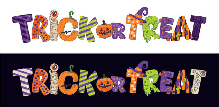 Happy Halloween vibe. Cute hand drawn doodle lettering quote. Lettering for t-shirt design, mug print, bag print, clothes fashion. 100% hand drawn vector image.