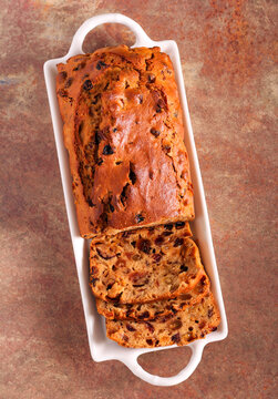 Bara brith - traditional Welsh tea bread flavoured with tea