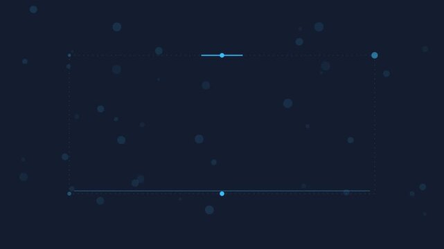 Minimal bracket frame drawing around empty title area