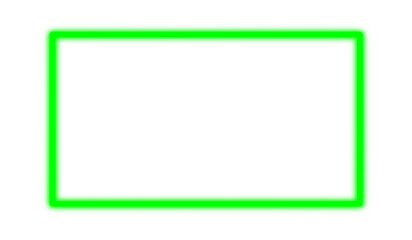 Cyberpunk style emerald glowing frame element with clean luminous lines for transparent background © Jahangir