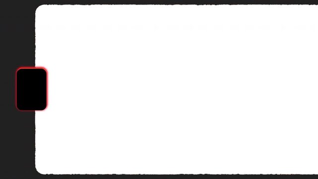 Vintage Film Strip Template with Retro Film Frames and Moving Burn Effect for Cinematic Video Editing