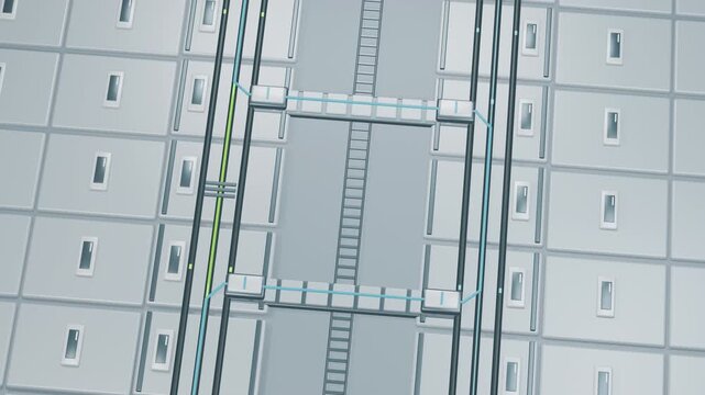 Resilient dual data fabric switches traffic across cyan failover bridges around a local interruption