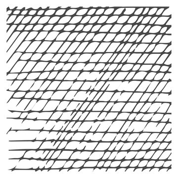Crossed etching texture. Black line sketch drawing