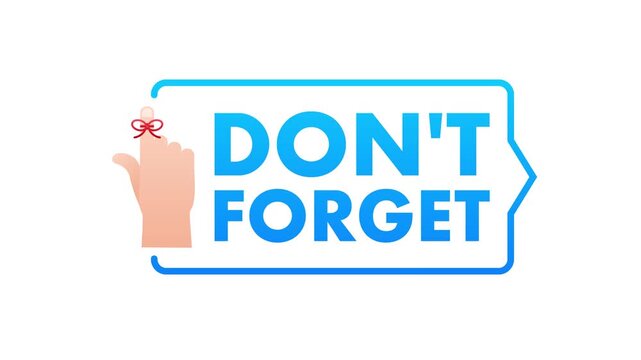 Don't forget reminder badge animation with string