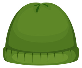 Fototapeta premium A green hat with a green stem
