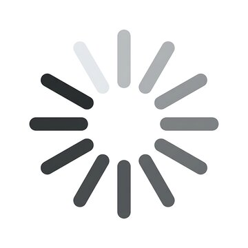 A minimal circular loading animation indicator isolated on a white background