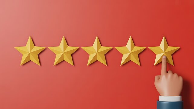 Selecting the perfect rating among five stars
