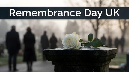 Fototapeta premium Remembrance day in the uk honoring the fallen reflecting on sacrifice and commemorating veterans with poppies and silent respect across the nation