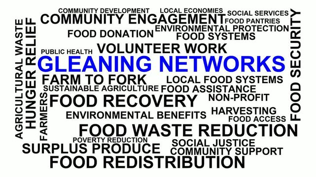 Gleaning Networks Word Cloud