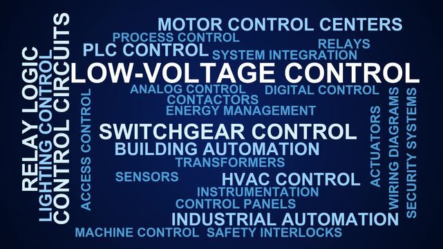 Low-Voltage Control Word Cloud