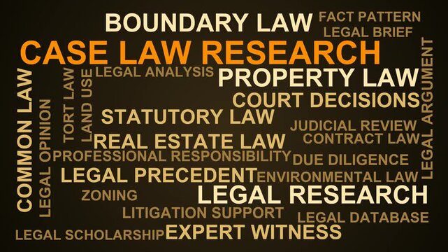 Case Law Research Word Cloud