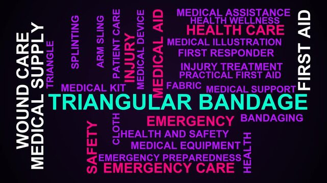 Triangular Bandage Word Cloud