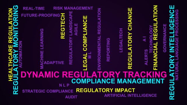 Dynamic Regulatory Tracking Word Cloud