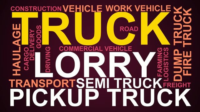 Truck Word Cloud