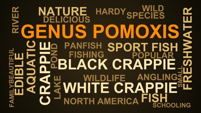 Genus Pomoxis Word Cloud