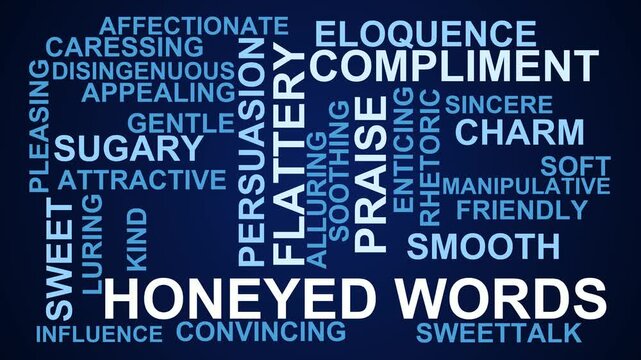 Honeyed Words Word Cloud