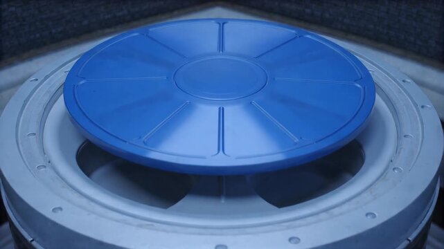 Digital allocation disc descending into a tray compartment